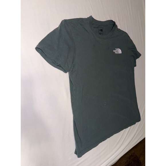 The North Face Mens XL Graphic T-Shirt Sage Green Never Stop Exploring Logo Tee - Picture 3 of 5